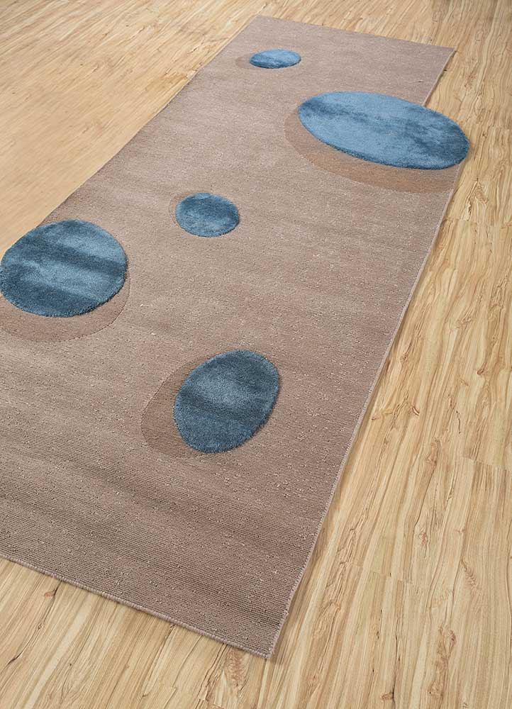 aprezo grey and black cotton Hand Knotted Rug - FloorShot