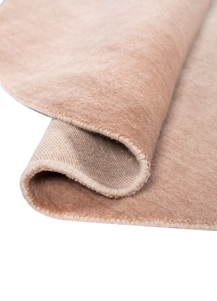 jean red and orange wool Hand Loom Rug - FloorShot