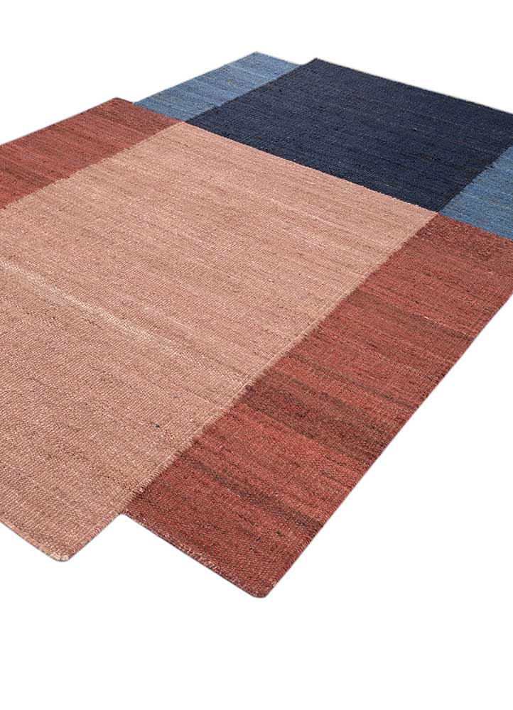 daaira red and orange jute and hemp Flat Weaves Rug - FloorShot