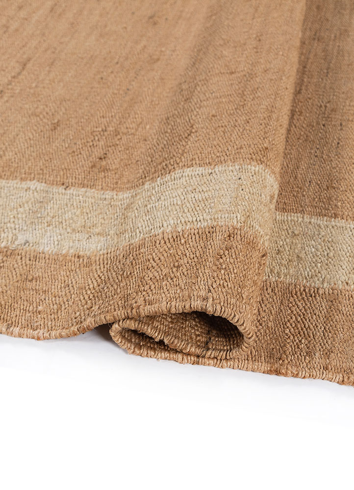 daaira beige and brown jute and hemp Flat Weaves Rug - FloorShot