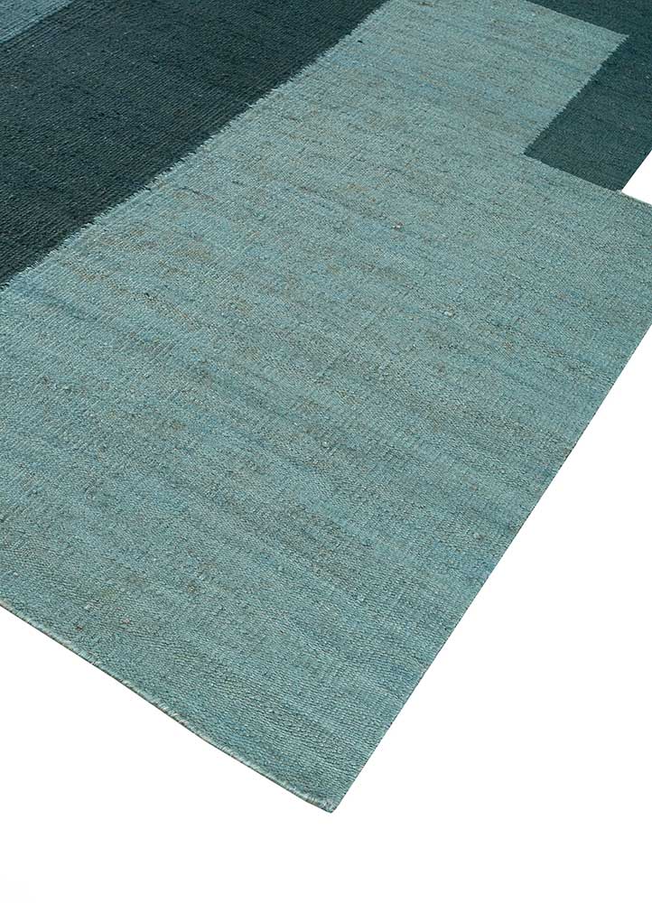 daaira blue jute and hemp Flat Weaves Rug - FloorShot