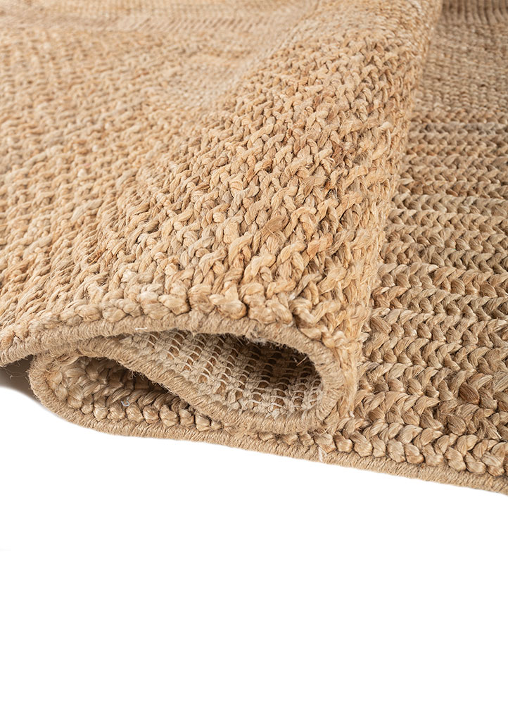nomadic threads beige and brown jute and hemp Flat Weaves Rug - FloorShot