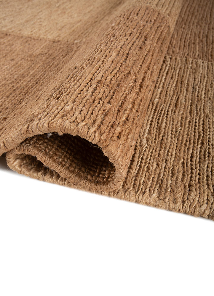 daaira beige and brown jute and hemp Hand Knotted Rug - FloorShot