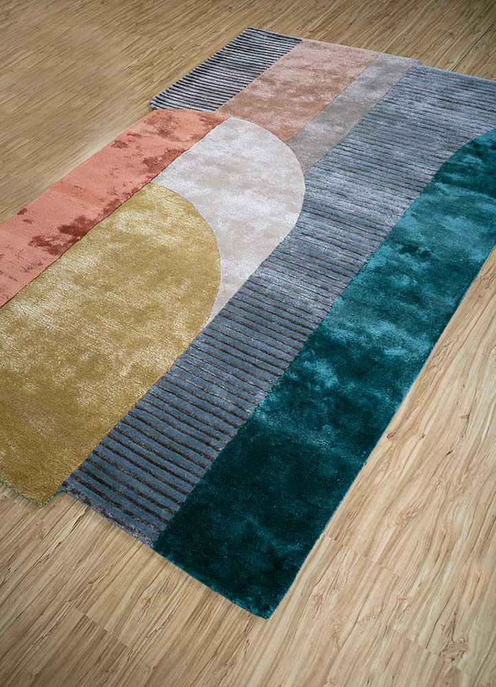 come around multi wool and viscose Hand Tufted Rug - FloorShot