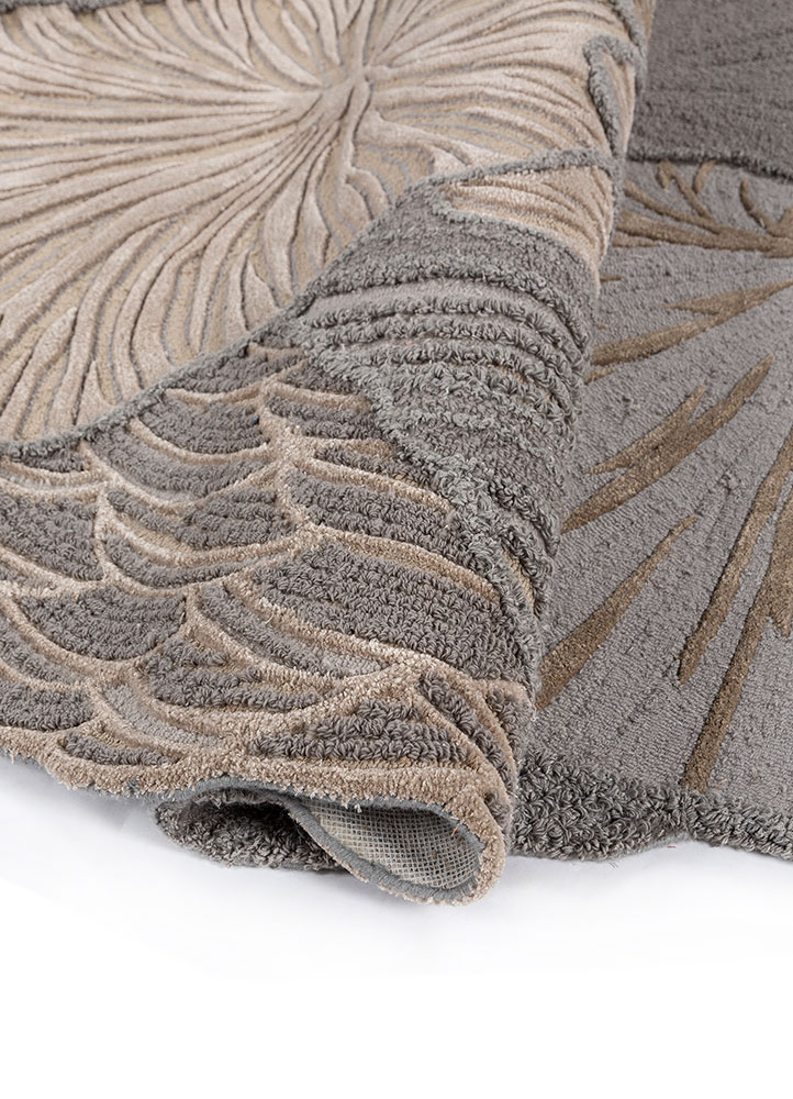 aurelia grey and black wool and viscose Hand Tufted Rug - FloorShot