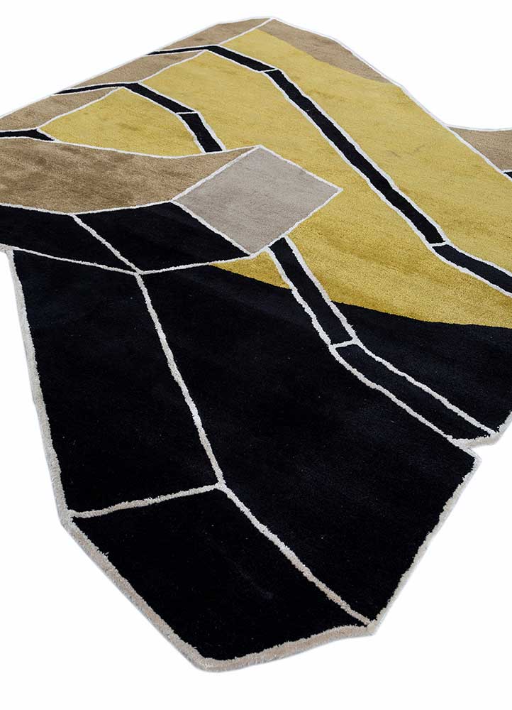 archetype gold wool and viscose Hand Tufted Rug - FloorShot