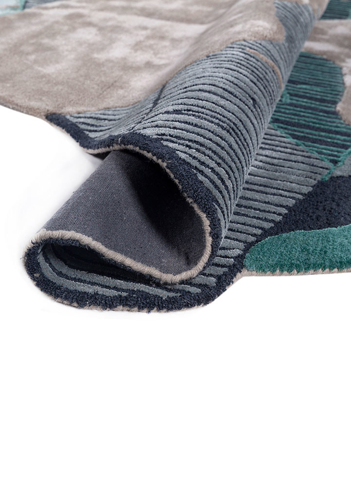adrift grey and black wool and viscose Hand Tufted Rug - FloorShot adrift grey and black wool and viscose Hand Tufted Rug - FloorShot