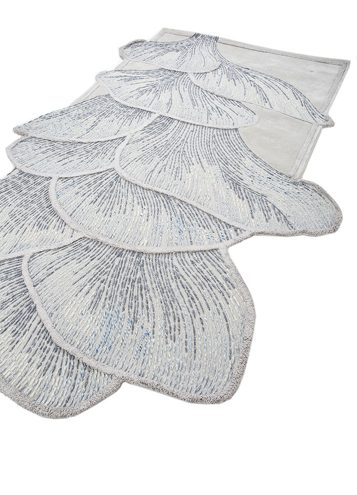 aurelia blue wool and viscose Hand Tufted Rug - FloorShot