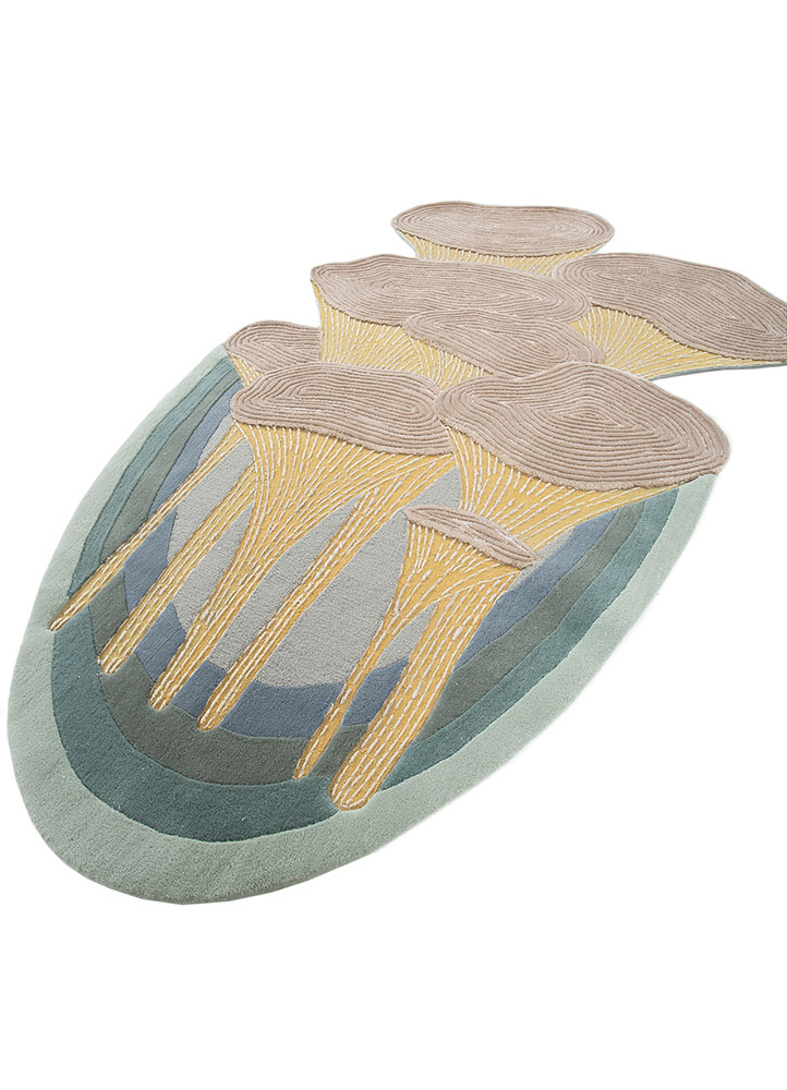 aurelia ivory wool and viscose and silk Hand Tufted Rug - FloorShot