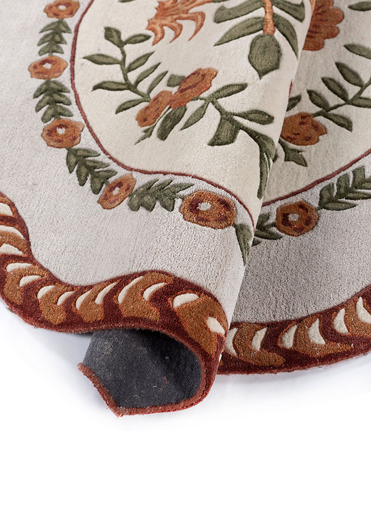 aurelia ivory wool and viscose Hand Tufted Rug - FloorShot