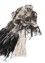 diwar grey and black wool Wall Art Rug - FloorShot diwar grey and black wool Wall Art Rug - FloorShot