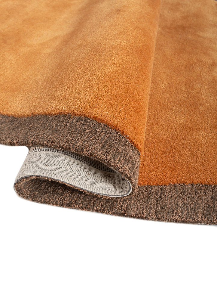 cera red and orange wool and viscose Hand Tufted Rug - FloorShot