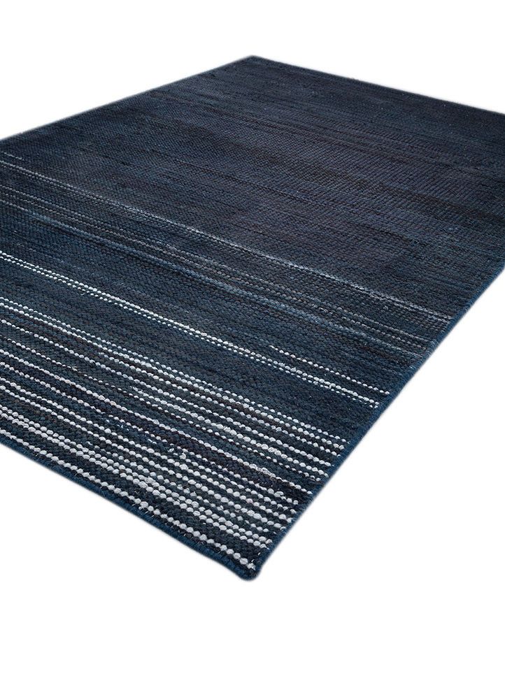 abrash blue wool Flat Weaves Rug - FloorShot abrash blue wool Flat Weaves Rug - FloorShot