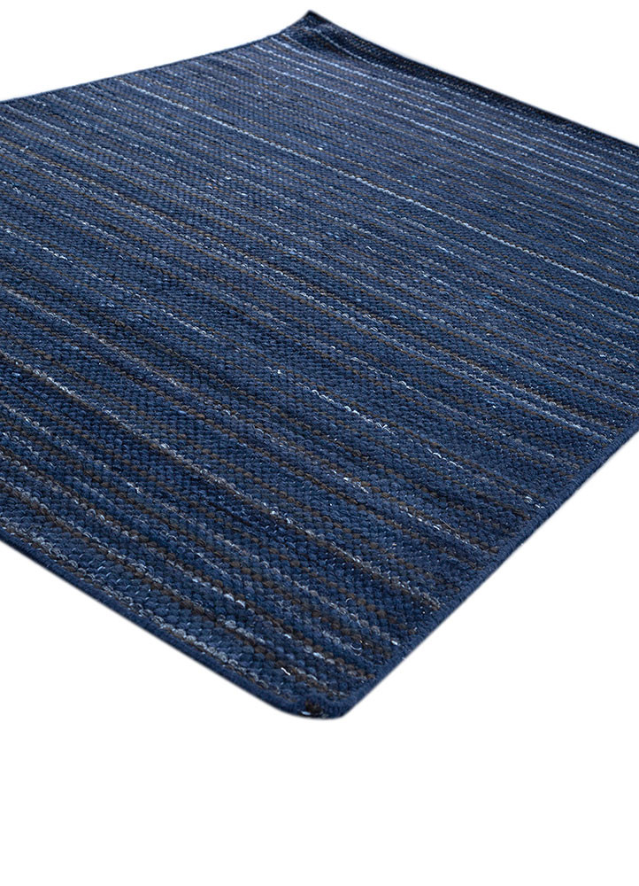 abrash blue wool Flat Weaves Rug - FloorShot abrash blue wool Flat Weaves Rug - FloorShot