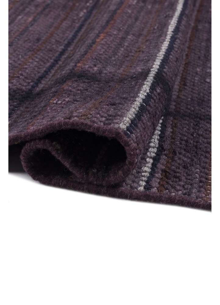 abrash pink and purple wool Flat Weaves Rug - FloorShot abrash pink and purple wool Flat Weaves Rug - FloorShot