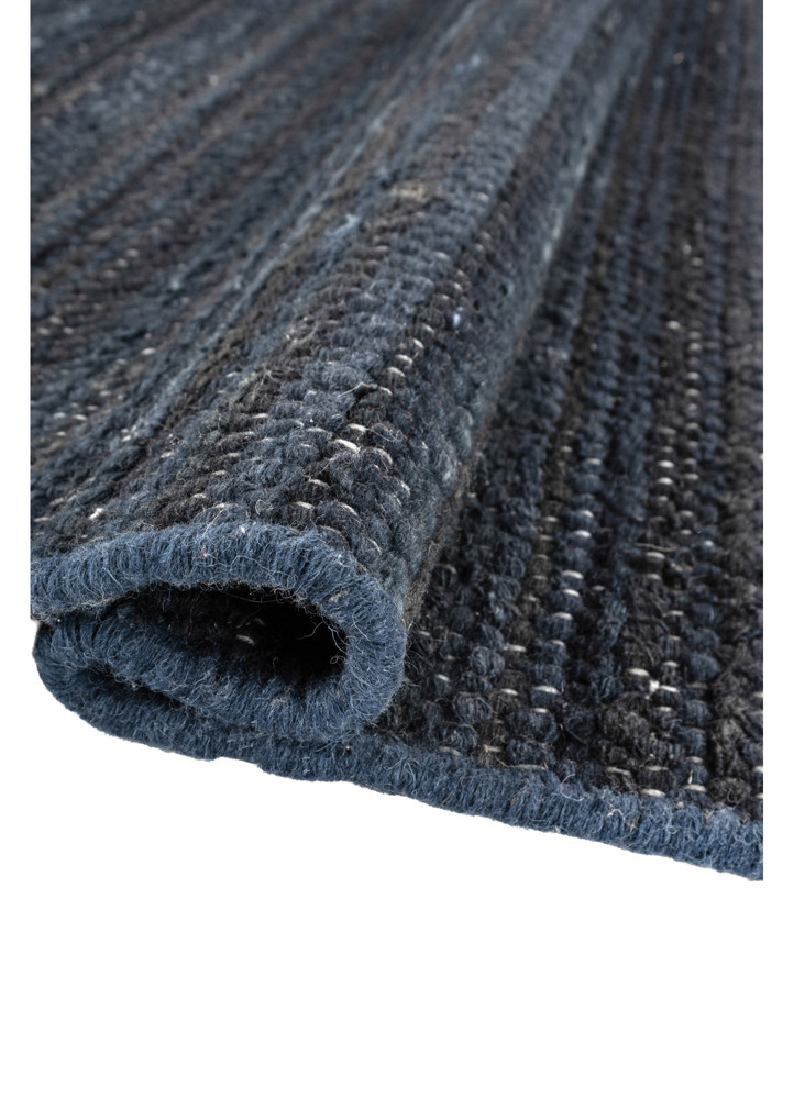 abrash blue wool Flat Weaves Rug - FloorShot abrash blue wool Flat Weaves Rug - FloorShot
