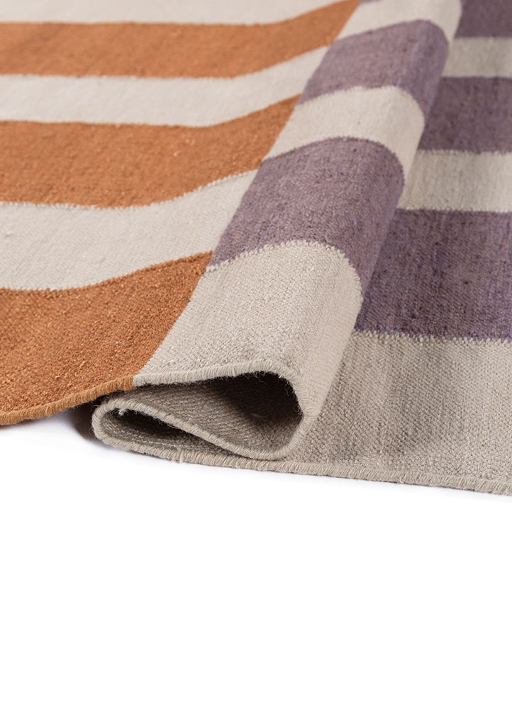 checkers ivory wool Flat Weaves Rug - FloorShot