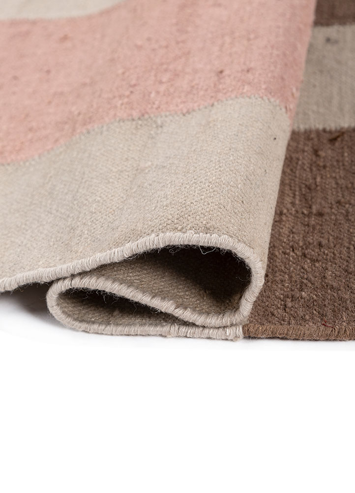 checkers ivory wool Flat Weaves Rug - FloorShot