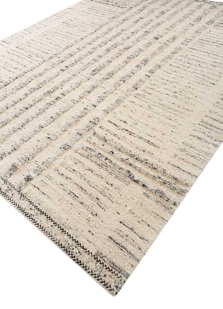 aprezo ivory wool Flat Weaves Rug - FloorShot