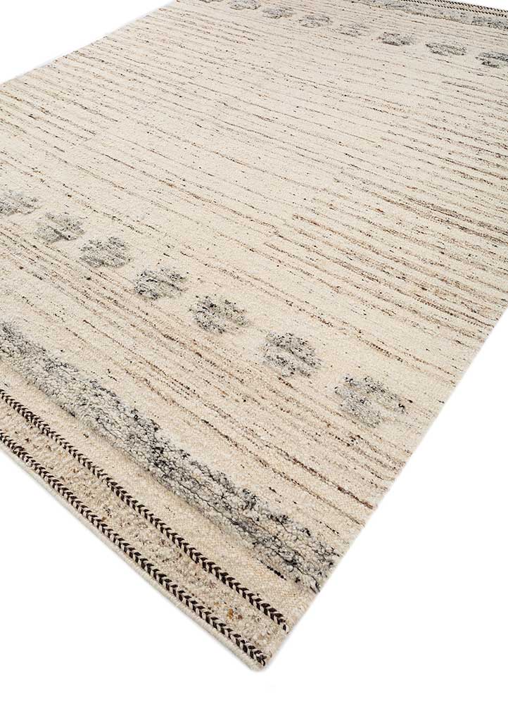 abrash ivory wool Flat Weaves Rug - FloorShot