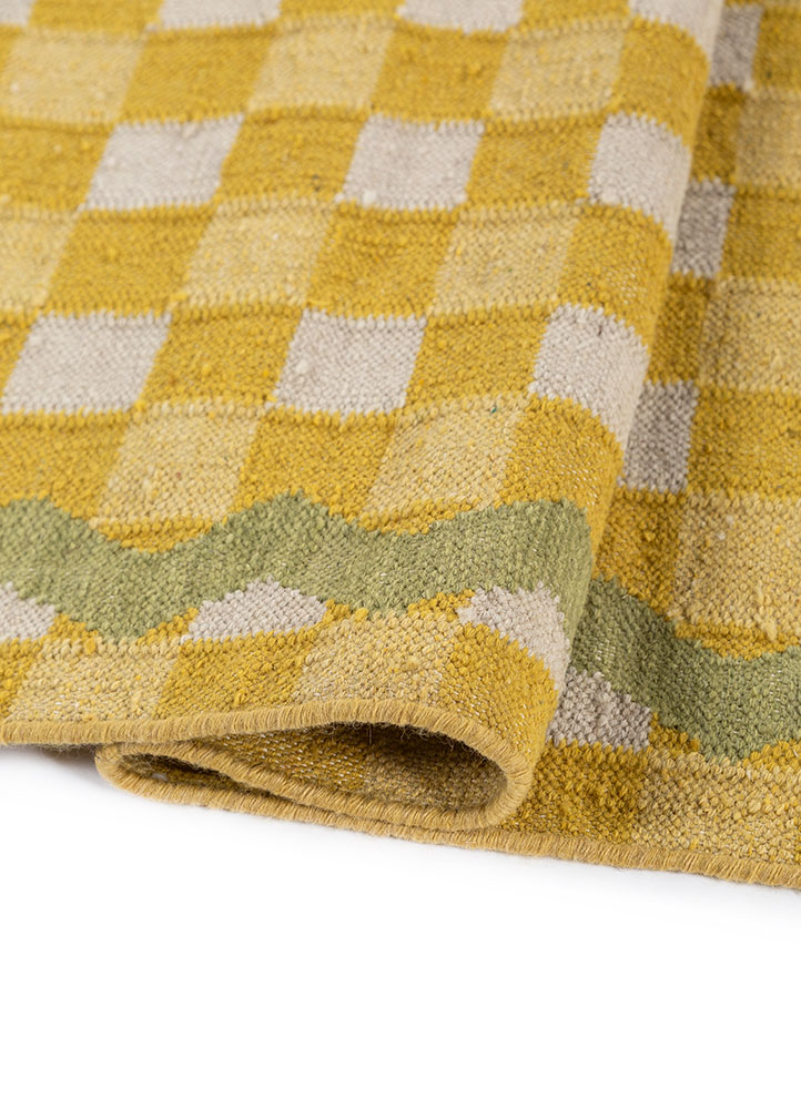 alhambra gold wool Flat Weaves Rug - FloorShot alhambra gold wool Flat Weaves Rug - FloorShot