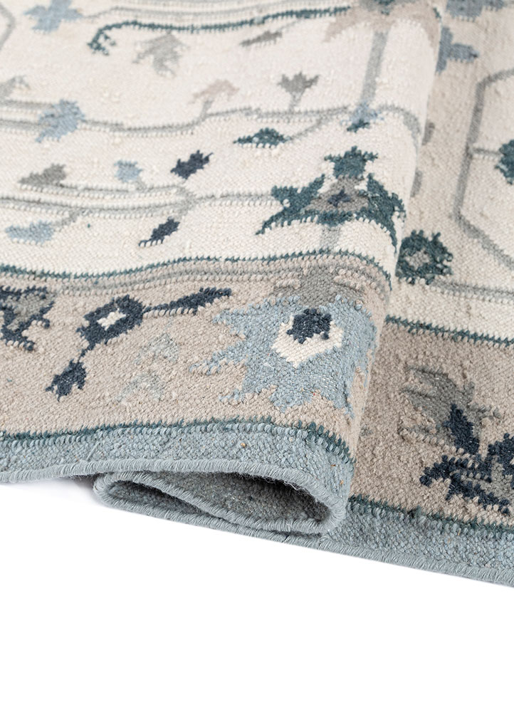 bedouin ivory wool Flat Weaves Rug - FloorShot