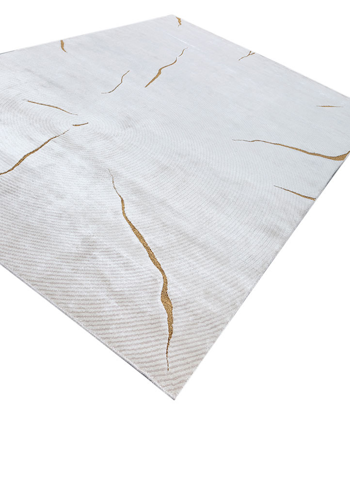 azalea ivory bamboo silk and zari Hand Knotted Rug - FloorShot azalea ivory bamboo silk and zari Hand Knotted Rug - FloorShot