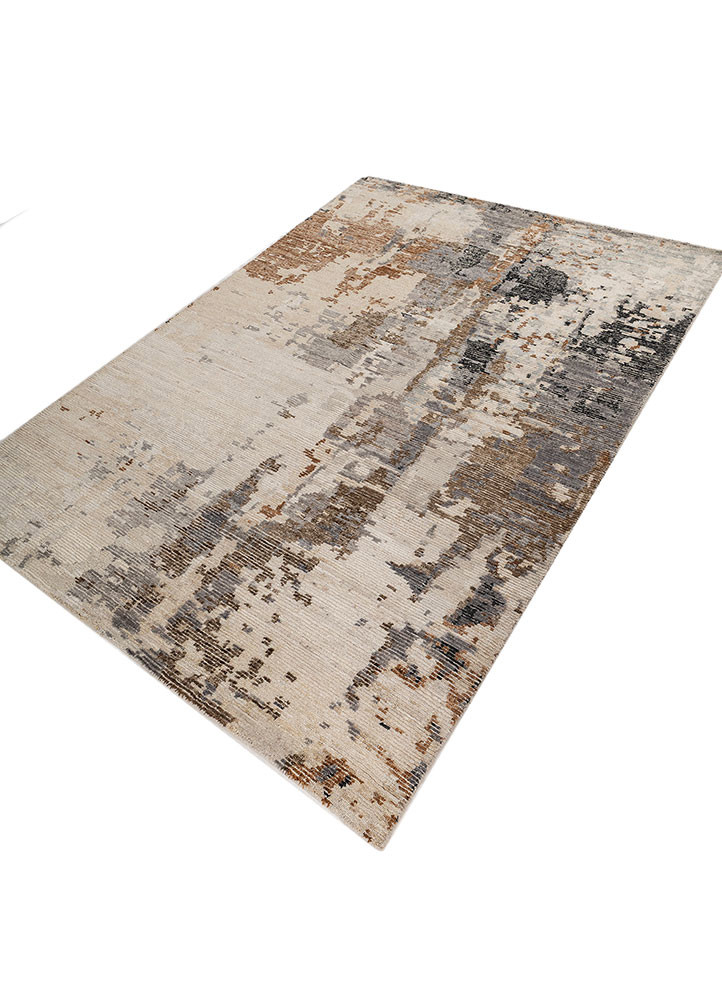 aprezo ivory wool Hand Knotted Rug - FloorShot aprezo ivory wool Hand Knotted Rug - FloorShot