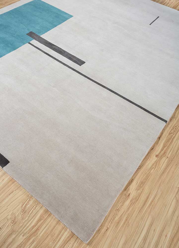 sthir ivory wool Hand Knotted Rug - FloorShot