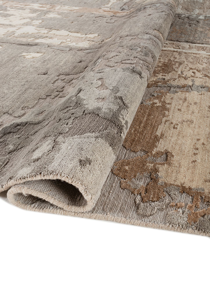 aprezo ivory wool Hand Knotted Rug - FloorShot