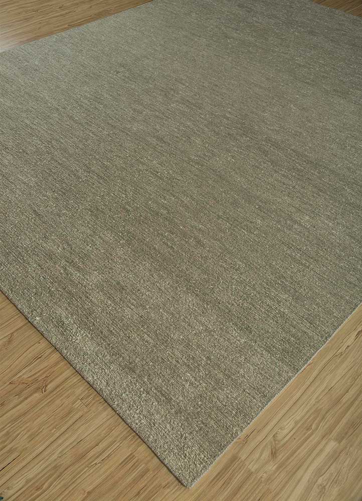 manifest beige and brown silk Hand Knotted Rug - FloorShot