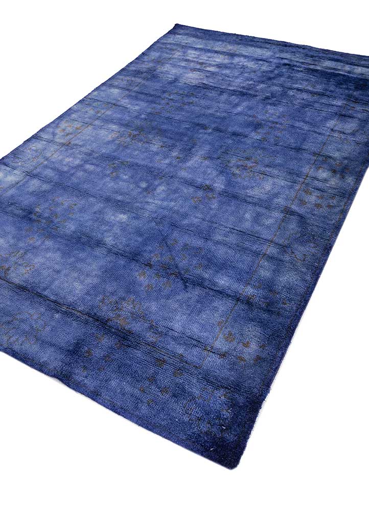 lacuna blue viscose Hand Knotted Rug - FloorShot