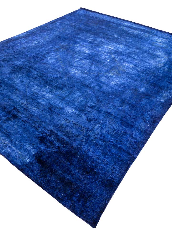 lacuna blue viscose Hand Knotted Rug - FloorShot