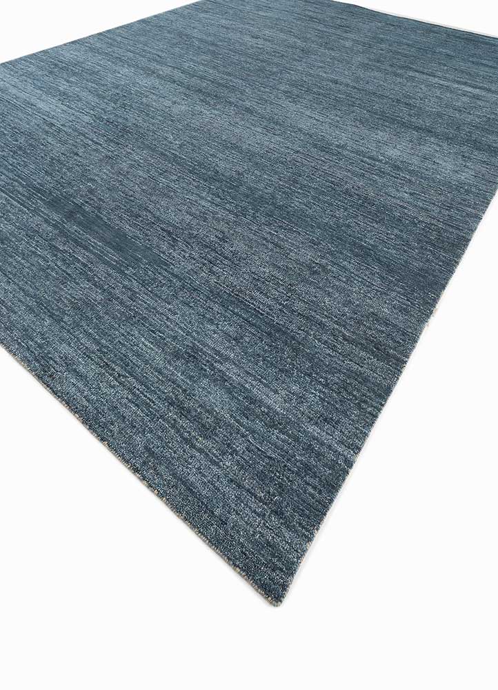 blythe blue afghan wool and jute Hand Knotted Rug - FloorShot blythe blue afghan wool and jute Hand Knotted Rug - FloorShot