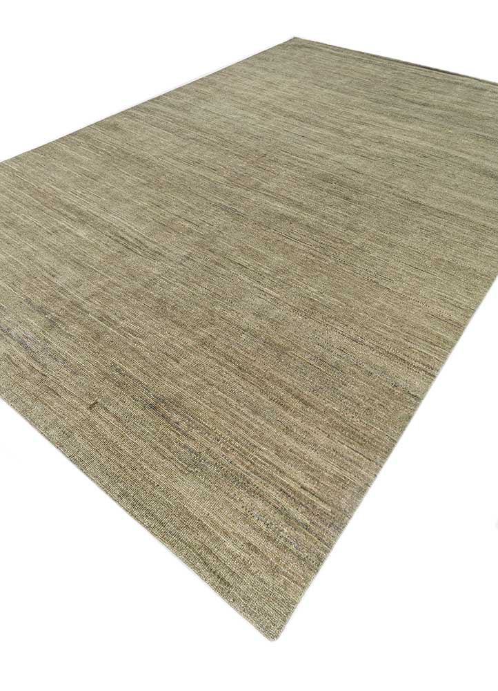 blythe green afghan wool and jute Hand Knotted Rug - FloorShot