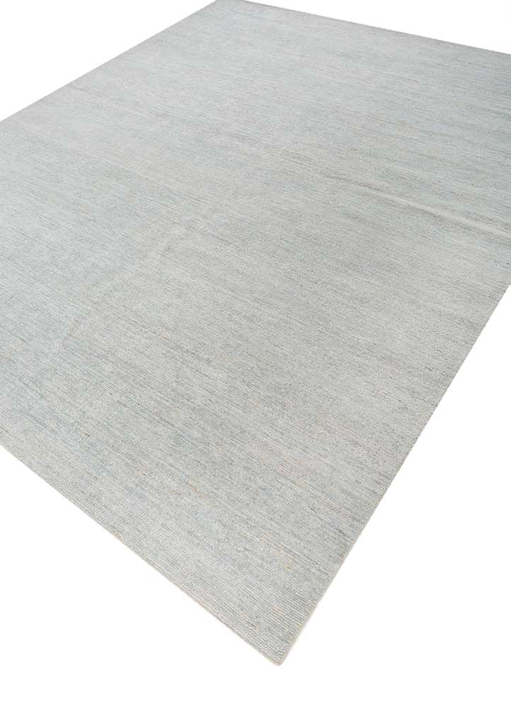 blythe blue afghan wool and jute Hand Knotted Rug - FloorShot