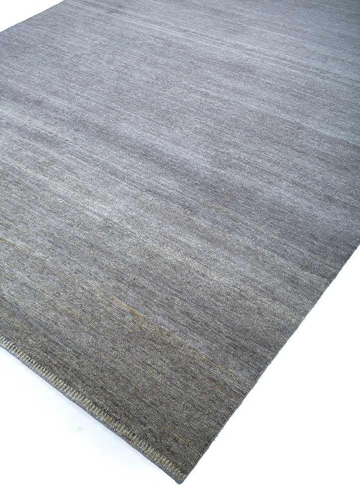 manifest grey and black wool Hand Knotted Rug - FloorShot