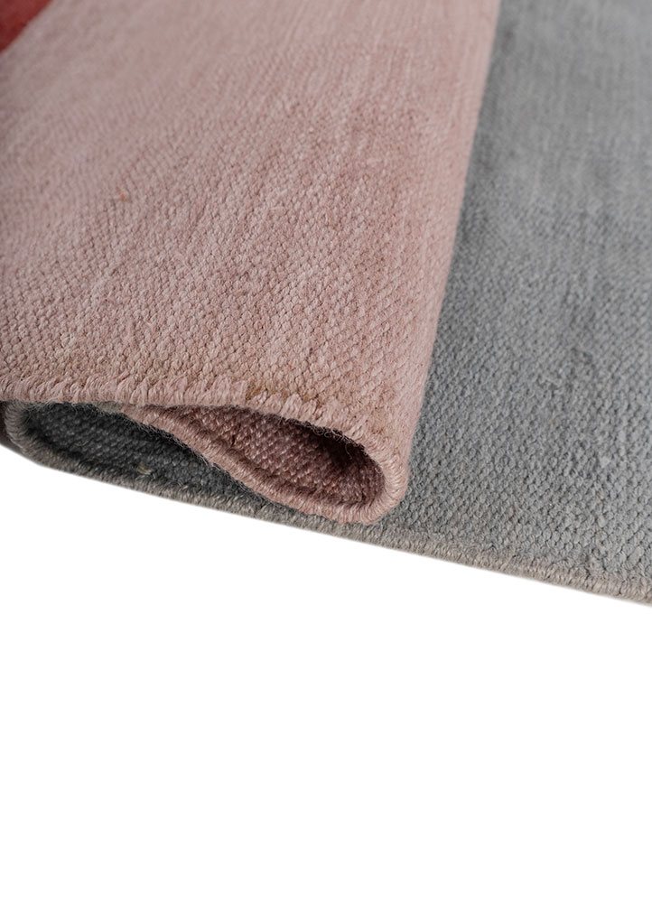 indusbar ivory polyester Flat Weaves Rug - FloorShot