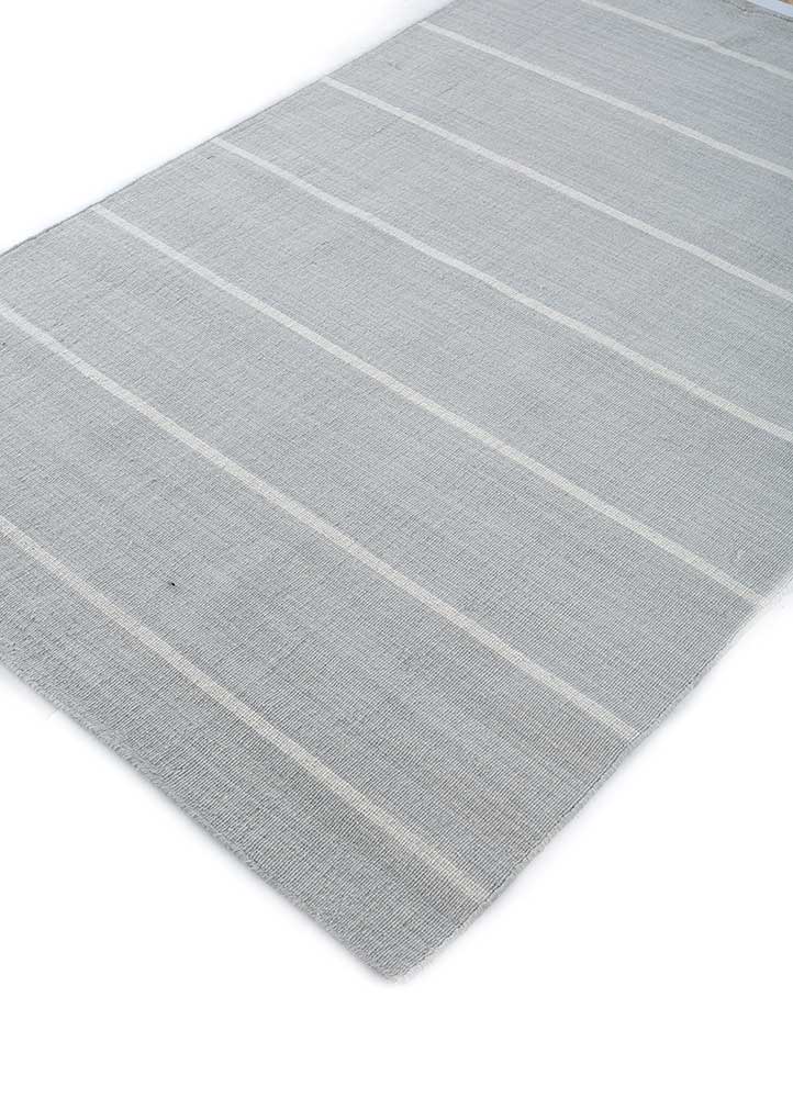 indusbar grey and black wool Flat Weaves Rug - FloorShot