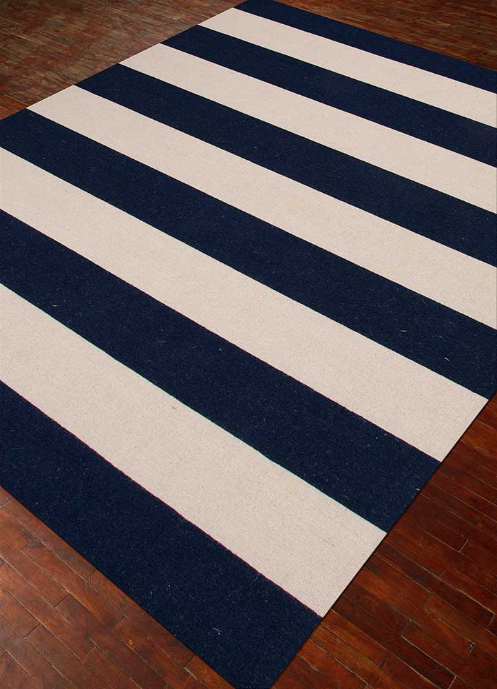 alhambra blue wool Flat Weaves Rug - FloorShot