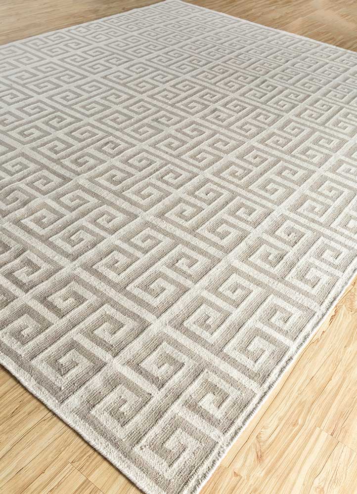 nomadic threads ivory wool Flat Weaves Rug - FloorShot