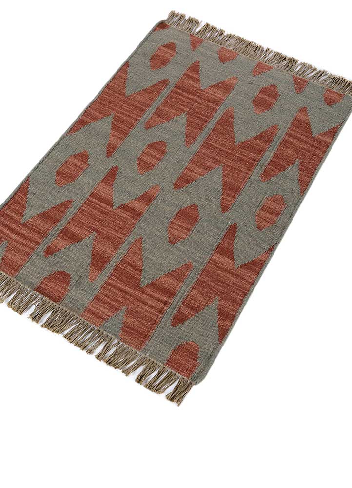 aprezo green wool Flat Weaves Rug - FloorShot