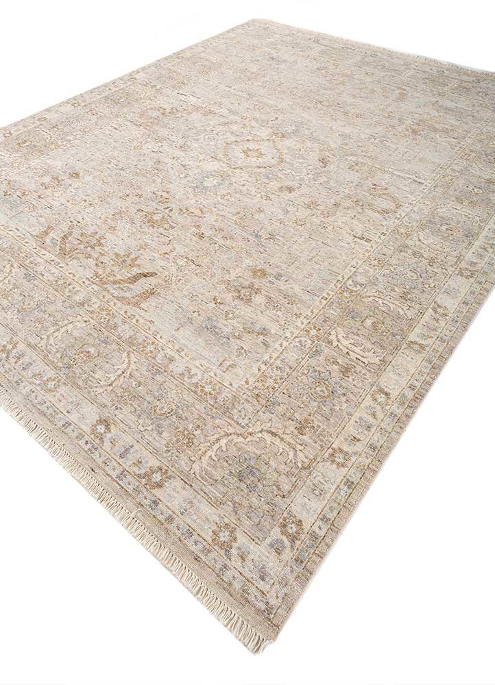 someplace in time ivory afghan wool Hand Knotted Rug - FloorShot someplace in time ivory afghan wool Hand Knotted Rug - FloorShot