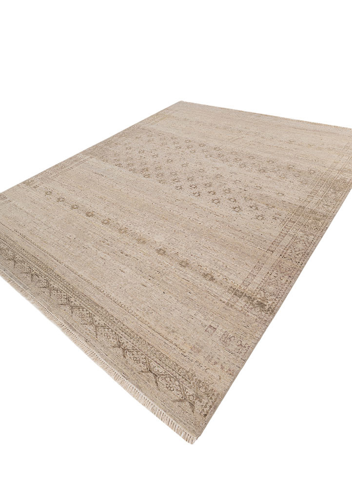 someplace in time ivory wool Hand Knotted Rug - FloorShot someplace in time ivory wool Hand Knotted Rug - FloorShot