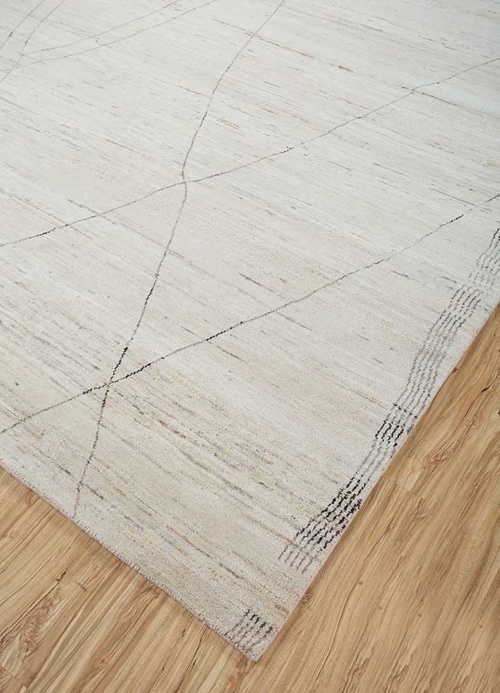 manifest ivory wool Hand Knotted Rug - FloorShot