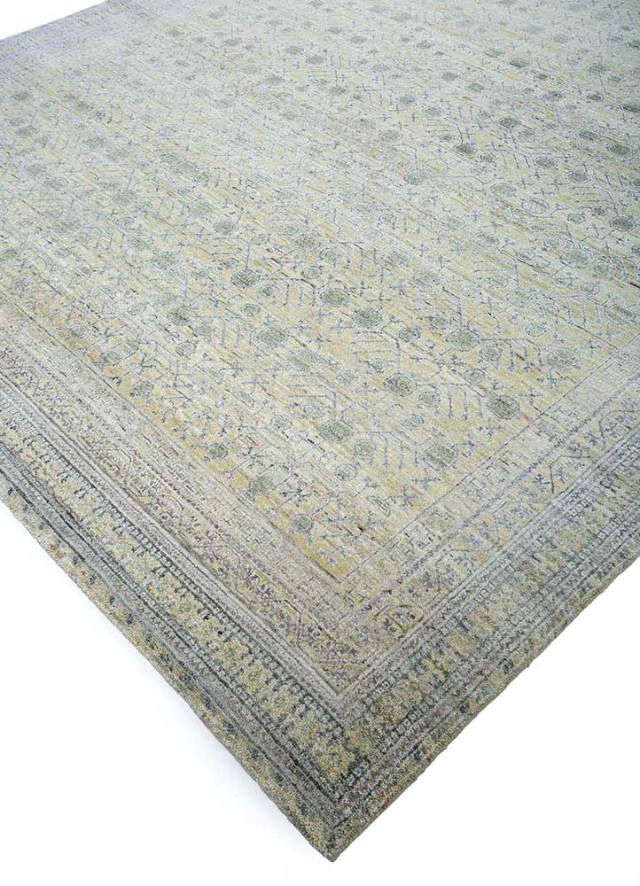 viscaya gold wool Hand Knotted Rug - FloorShot