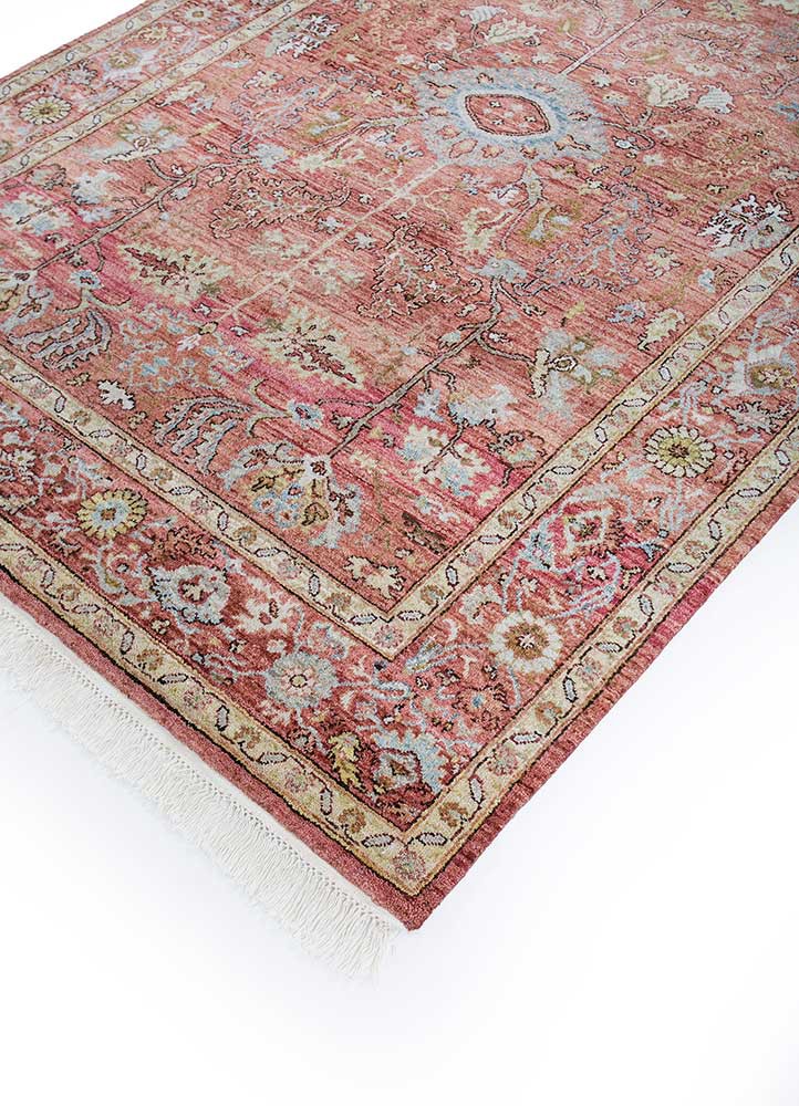 someplace in time red and orange afghan wool Hand Knotted Rug - FloorShot someplace in time red and orange afghan wool Hand Knotted Rug - FloorShot