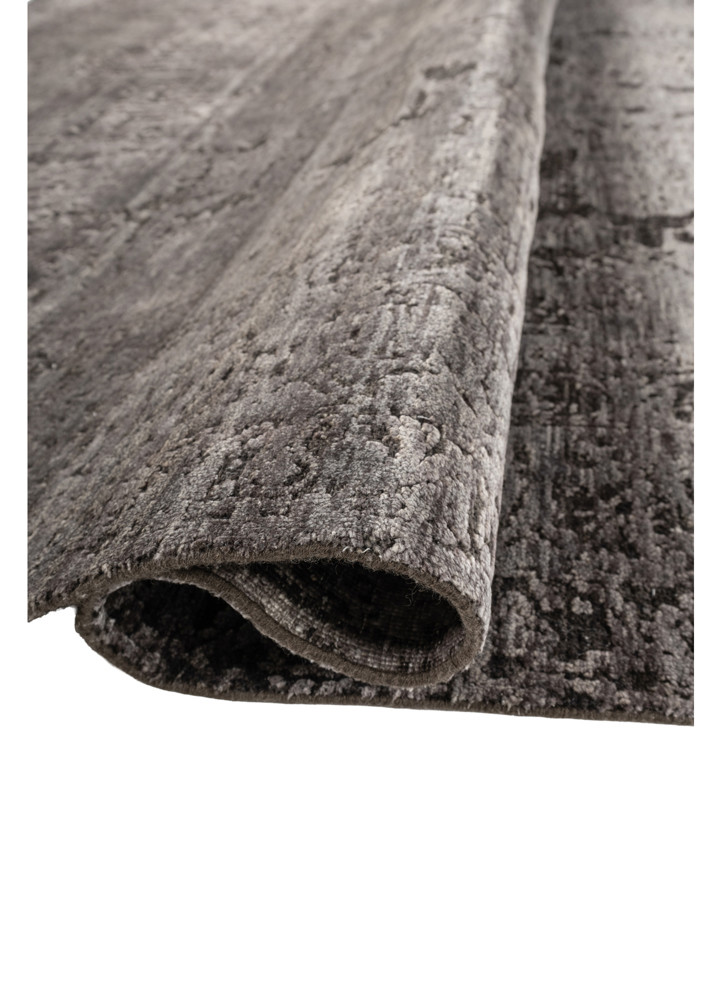 far east blue wool and silk Hand Knotted Rug - FloorShot far east blue wool and silk Hand Knotted Rug - FloorShot