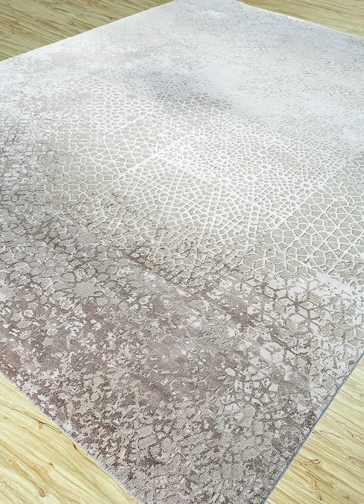tattvam ivory wool and bamboo silk Hand Knotted Rug - FloorShot tattvam ivory wool and bamboo silk Hand Knotted Rug - FloorShot