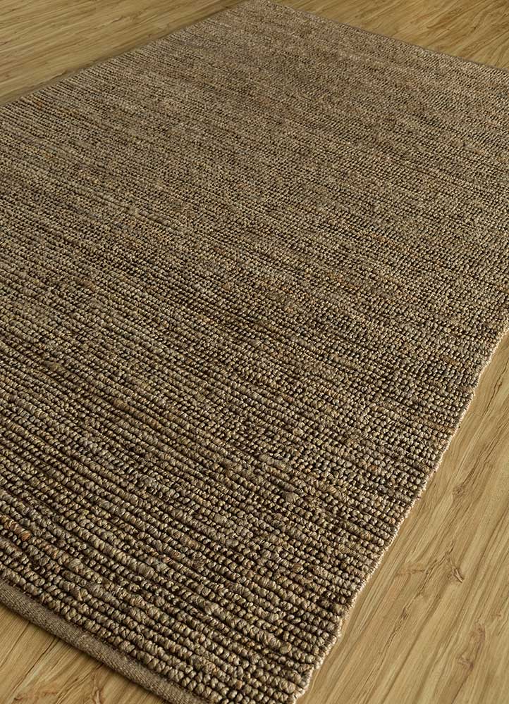 nomadic threads beige and brown jute and hemp Flat Weaves Rug - FloorShot